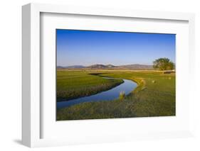 Mongolia, Central Asia, Camp in the Steppe Scenery of Gurvanbulag, River-Udo Bernhart-Framed Photographic Print