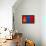 Mongolia Flag Design with Wood Patterning - Flags of the World Series-Philippe Hugonnard-Framed Stretched Canvas displayed on a wall