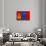 Mongolia Flag Design with Wood Patterning - Flags of the World Series-Philippe Hugonnard-Art Print displayed on a wall