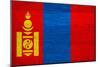 Mongolia Flag Design with Wood Patterning - Flags of the World Series-Philippe Hugonnard-Mounted Premium Giclee Print