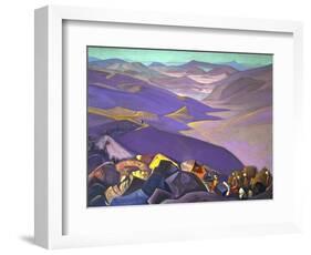 Mongolia, Genghis Khan, 1938-Nicholas Roerich-Framed Giclee Print