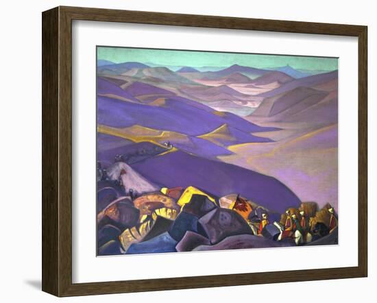 Mongolia, Genghis Khan, 1938-Nicholas Roerich-Framed Giclee Print