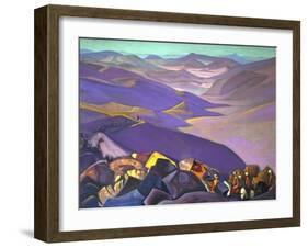 Mongolia, Genghis Khan, 1938-Nicholas Roerich-Framed Giclee Print