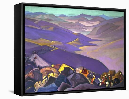 Mongolia, Genghis Khan, 1938-Nicholas Roerich-Framed Stretched Canvas