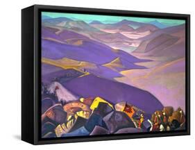 Mongolia. Genghis Khan's Campaign, 1937-1938-Nicholas Roerich-Framed Stretched Canvas