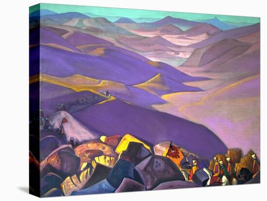 Mongolia. Genghis Khan's Campaign, 1937-1938-Nicholas Roerich-Stretched Canvas