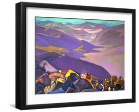 Mongolia. Genghis Khan's Campaign, 1937-1938-Nicholas Roerich-Framed Giclee Print