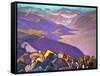 Mongolia. Genghis Khan's Campaign, 1937-1938-Nicholas Roerich-Framed Stretched Canvas