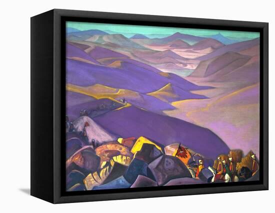 Mongolia. Genghis Khan's Campaign, 1937-1938-Nicholas Roerich-Framed Stretched Canvas