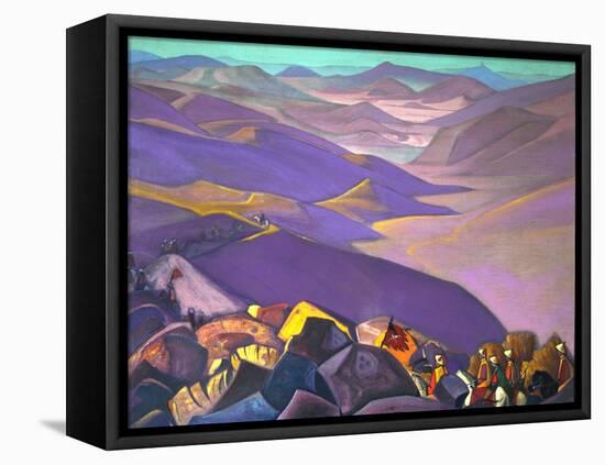 Mongolia. Genghis Khan's Campaign, 1937-1938-Nicholas Roerich-Framed Stretched Canvas