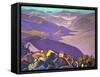 Mongolia. Genghis Khan's Campaign, 1937-1938-Nicholas Roerich-Framed Stretched Canvas