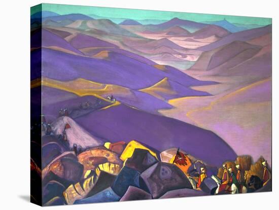 Mongolia. Genghis Khan's Campaign, 1937-1938-Nicholas Roerich-Stretched Canvas