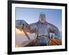 Mongolia, Tov Province, Tsonjin Boldog, a 40M Tall Statue of Genghis Khan on Horseback Stands on To-Nick Ledger-Framed Premium Photographic Print