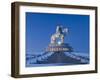 Mongolia, Tov Province, Tsonjin Boldog, a 40M Tall Statue of Genghis Khan on Horseback Stands on To-Nick Ledger-Framed Photographic Print