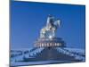 Mongolia, Tov Province, Tsonjin Boldog, a 40M Tall Statue of Genghis Khan on Horseback Stands on To-Nick Ledger-Mounted Photographic Print