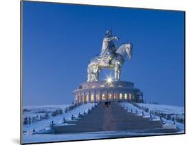 Mongolia, Tov Province, Tsonjin Boldog, a 40M Tall Statue of Genghis Khan on Horseback Stands on To-Nick Ledger-Mounted Photographic Print