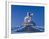 Mongolia, Tov Province, Tsonjin Boldog, a 40M Tall Statue of Genghis Khan on Horseback Stands on To-Nick Ledger-Framed Photographic Print