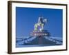 Mongolia, Tov Province, Tsonjin Boldog, a 40M Tall Statue of Genghis Khan on Horseback Stands on To-Nick Ledger-Framed Photographic Print