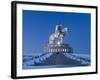 Mongolia, Tov Province, Tsonjin Boldog, a 40M Tall Statue of Genghis Khan on Horseback Stands on To-Nick Ledger-Framed Photographic Print