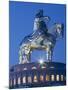 Mongolia, Tov Province, Tsonjin Boldog, a 40M Tall Statue of Genghis Khan on Horseback Stands on To-Nick Ledger-Mounted Photographic Print
