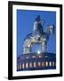 Mongolia, Tov Province, Tsonjin Boldog, a 40M Tall Statue of Genghis Khan on Horseback Stands on To-Nick Ledger-Framed Photographic Print