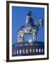 Mongolia, Tov Province, Tsonjin Boldog, a 40M Tall Statue of Genghis Khan on Horseback Stands on To-Nick Ledger-Framed Photographic Print