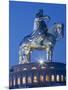 Mongolia, Tov Province, Tsonjin Boldog, a 40M Tall Statue of Genghis Khan on Horseback Stands on To-Nick Ledger-Mounted Photographic Print