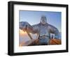 Mongolia, Tov Province, Tsonjin Boldog, a 40M Tall Statue of Genghis Khan on Horseback Stands on To-Nick Ledger-Framed Photographic Print