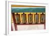 Mongolia, Ulaanbaatar, Gandantegchinlen Monastery. Prayer Wheels-Emily Wilson-Framed Photographic Print