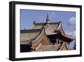 Mongolia, Ulan Bator, Architectural Detail of Choigyn Lam Soum Monastery-null-Framed Giclee Print