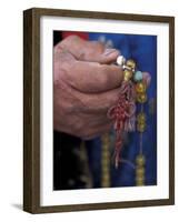 Mongolian Buddhist Holding a Rosary, Ulaan Baatar-Keren Su-Framed Photographic Print
