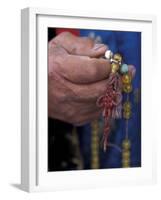 Mongolian Buddhist Holding a Rosary, Ulaan Baatar-Keren Su-Framed Photographic Print