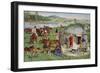 Mongolian Country Life-null-Framed Giclee Print