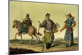 Mongolian Eight Flags Soldiers from Ching's Military Forces, engraved by A. Rancati-Antonio Rancati-Mounted Giclee Print