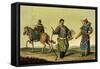 Mongolian Eight Flags Soldiers from Ching's Military Forces, engraved by A. Rancati-Antonio Rancati-Framed Stretched Canvas