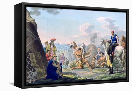Mongolian Fight, 1813-E Scotnikoff-Framed Stretched Canvas
