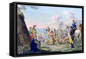 Mongolian Fight, 1813-E Scotnikoff-Framed Stretched Canvas