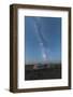 Mongolian traditional gers under the Milky Way, Ulziit, Middle Gobi province, Mongolia, Central Asi-Francesco Vaninetti-Framed Photographic Print