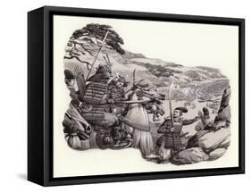 Mongols Invade Japan-Pat Nicolle-Framed Stretched Canvas