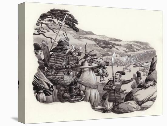 Mongols Invade Japan-Pat Nicolle-Stretched Canvas