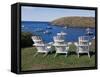 Monhegan Harbor, Maine, USA-null-Framed Stretched Canvas