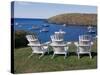 Monhegan Harbor, Maine, USA-null-Stretched Canvas