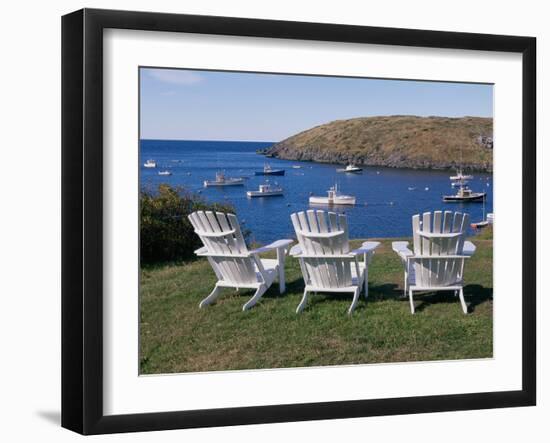 Monhegan Harbor, Maine, USA-null-Framed Photographic Print