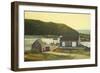 Monhegan Wharf-Jerry Cable-Framed Giclee Print