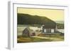 Monhegan Wharf-Jerry Cable-Framed Giclee Print