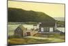 Monhegan Wharf-Jerry Cable-Mounted Giclee Print