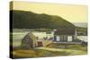 Monhegan Wharf-Jerry Cable-Stretched Canvas