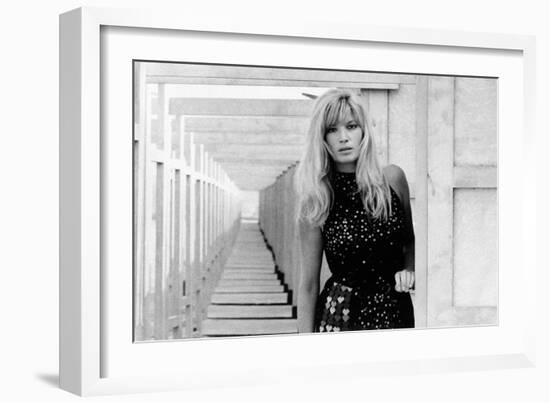 Monica Vitti Among Hubs of a Bathing Establishment-Marisa Rastellini-Framed Giclee Print