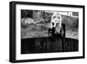 Monica Vitti Leaning on An Edge of a Well-Marisa Rastellini-Framed Giclee Print