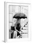 Monica Vitti Shielding Herself from the Sun with an Umbrella-Marisa Rastellini-Framed Giclee Print